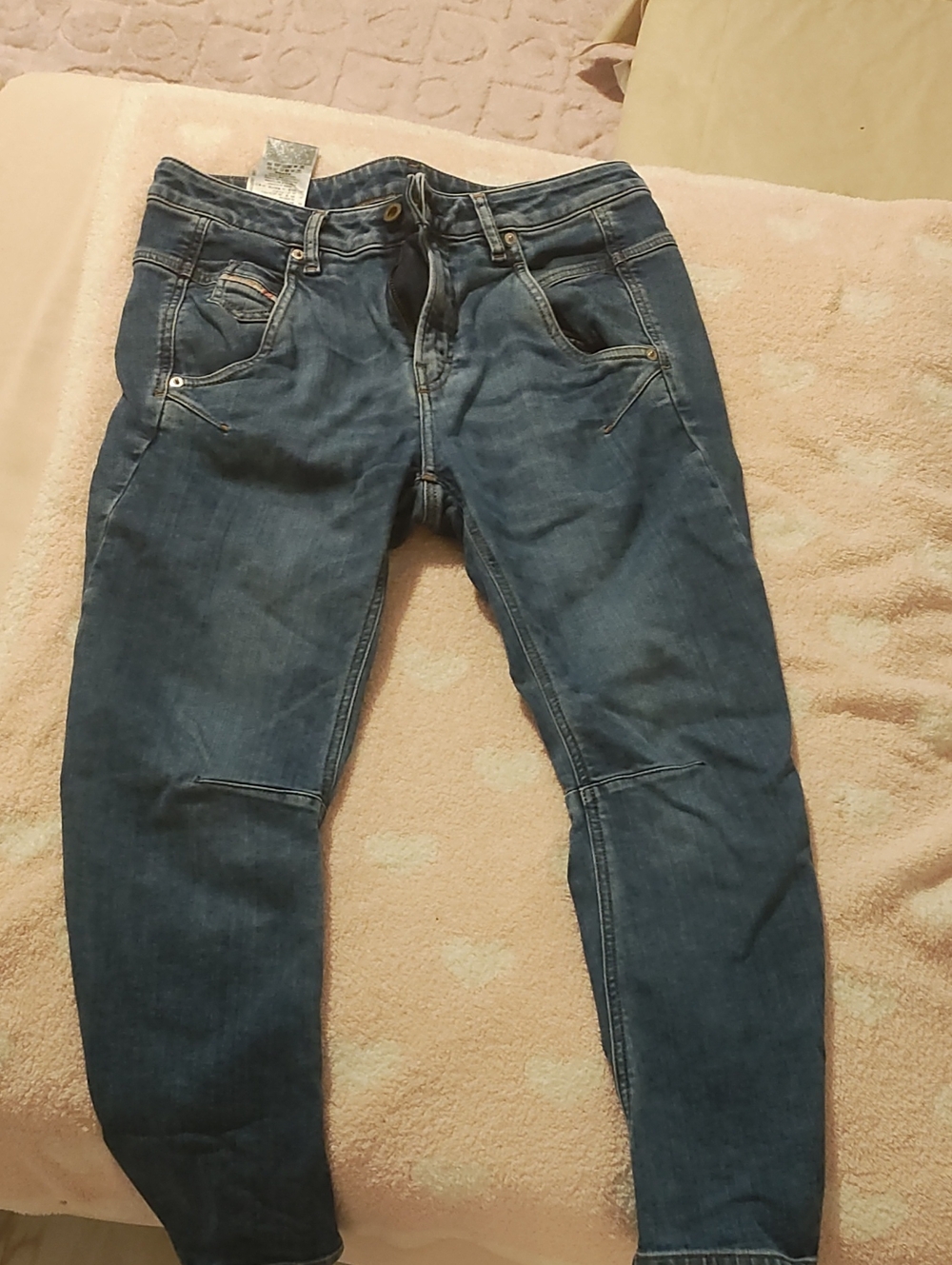 Diesel Women's Boyfriend Jeans in Dark Blue Wash